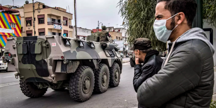 Rabat, le 22 mars 2020, aprés la déclaration de l'état d'urgence sanitaire. (Ph. Fadel Senna /AFP)