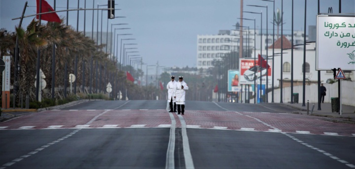 La ville de Casablanca en mode "confinement".