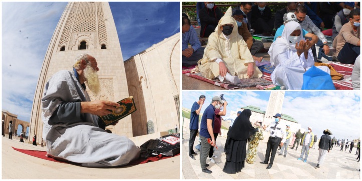 Après sept mois de suspension, les mosquées du Royaume ont accueilli les fidèles pour l'accomplissement de la prière du vendredi (Ph : Kamal/ Nidal).