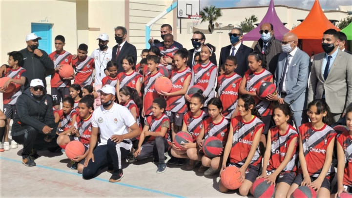 Lancement à Laâyoune d’un centre d’éducation par le sport, en présence de David Schenker