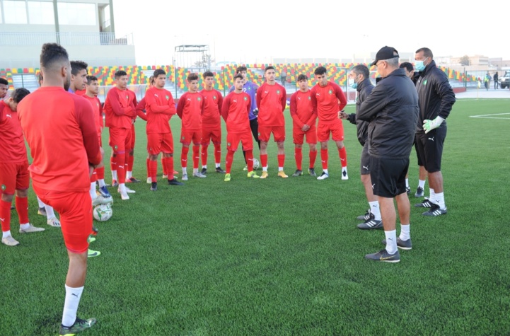 Une séance d'entrainement de l'équipe nationale marocaine U20.