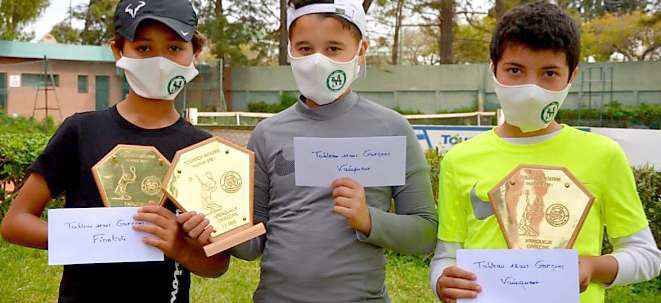 Marouane, au milieu, en compagnie de ses amis du club.