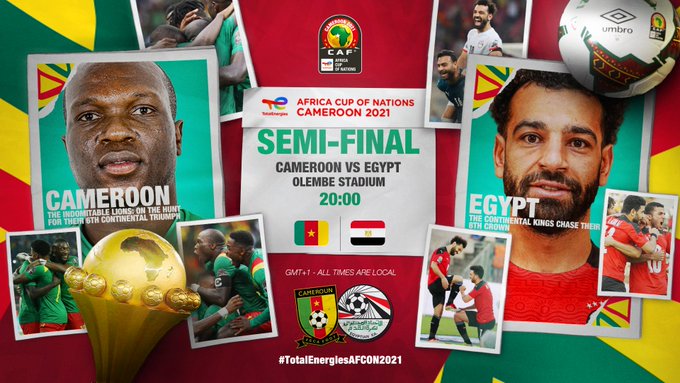 CAN 2021/ Ce soir à 20h00, une demi-finale dantesque entre 2 géants africains : Cameroun-Egypte