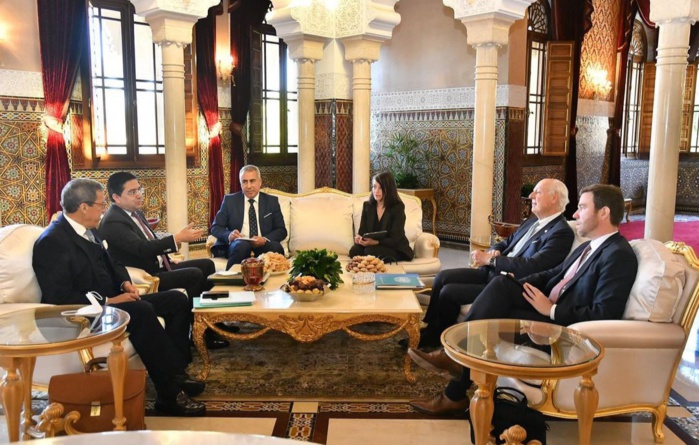 Staffan de Mistura rencontre des responsables marocains