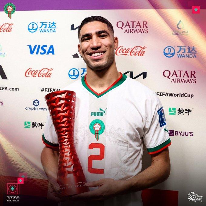 Mondial 2022 : Hakimi, meilleur joueur du match