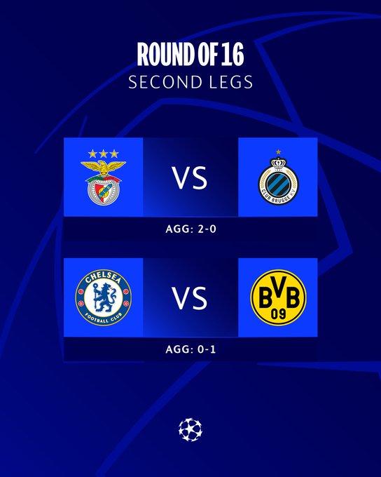 Ligue des champions UEFA : Chelsea joue sa saison ce soir, Benfica quasi-qualifié