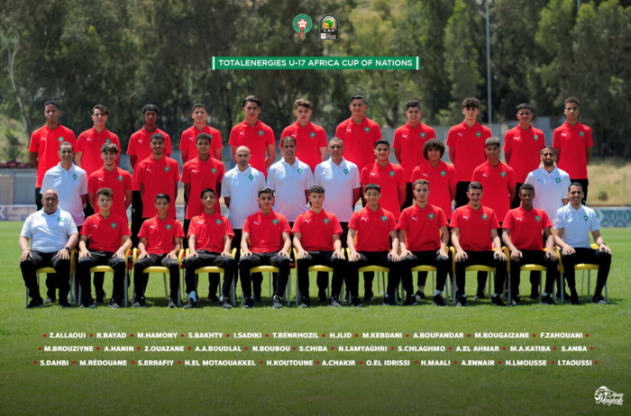 Football : Photo officielle de l'équipe nationale U17 qualifiée au Mondial 2023