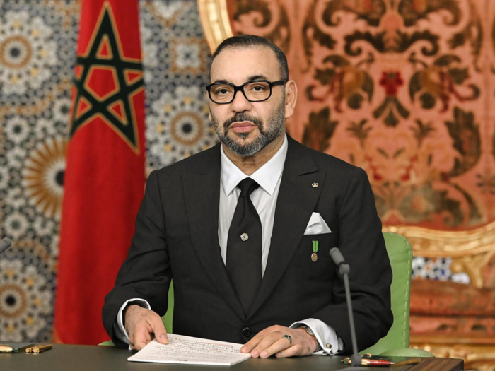 SM le Roi Mohammed VI lors du discours de la Marche Verte.