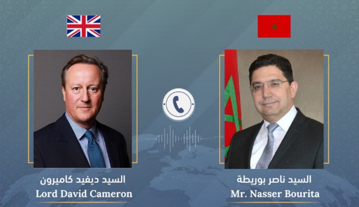 Premier entretien téléphonique entre Nasser Bourita et David Cameron