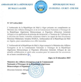 Algérie-Mali : au bord de la rupture diplomatique