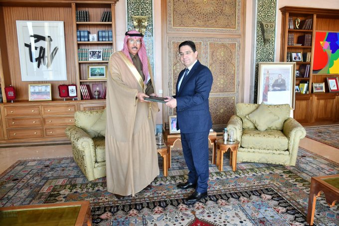 Nasser Bourita reçoit le nouvel Ambassadeur d’Arabie saoudite au Maroc