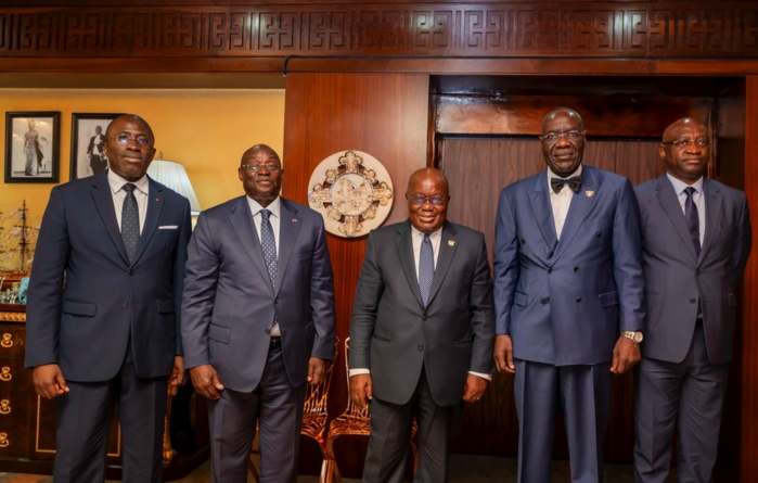 Au centre, Nana Akufo-Addo, président du Ghana, à l’ouverture de la 2ème édition de la Conférence