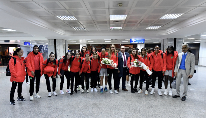 Foot féminin / Qualif. JO 2024: Arrivée des Lionnes de l'Atlas à Tunis