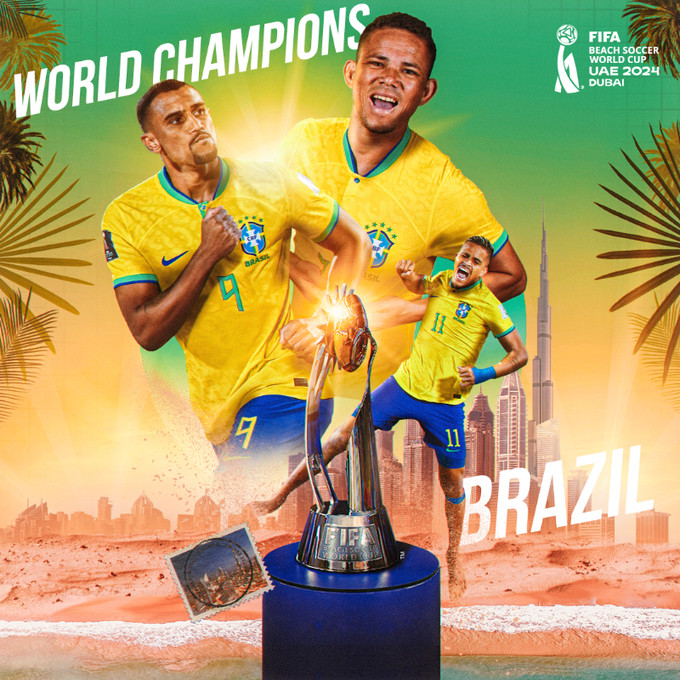 Mondial Beach Soccer 2024:  Le Brésil Champion du monde