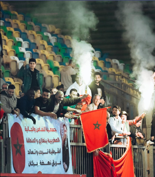 Des Marocains  étaient présents pour épauler la RSB en matche aller