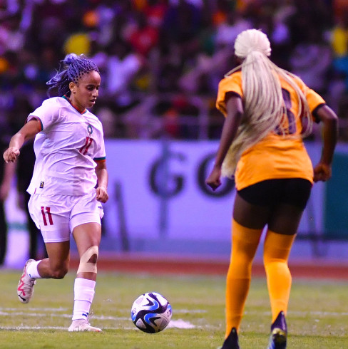 Foot féminin. Eliminatoires JO Paris 24: Des instants du 'Zambie-Maroc'  racontés en vidéos et photos !