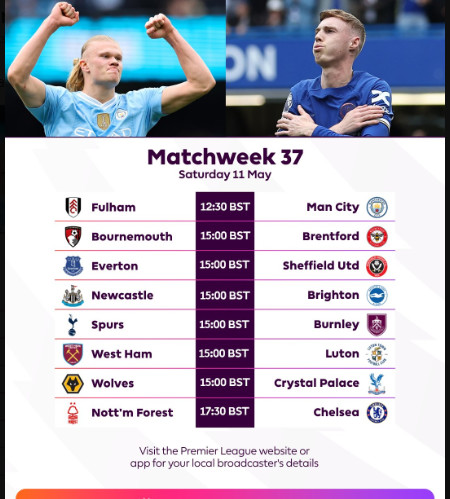 Premier League/ J37:  Manchester City lorgne la première place