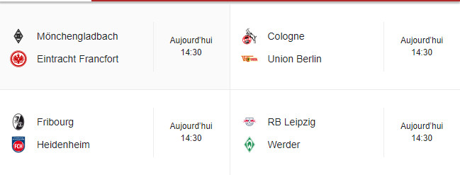 Bundesliga / J33:  Programme d'aujourd'hui