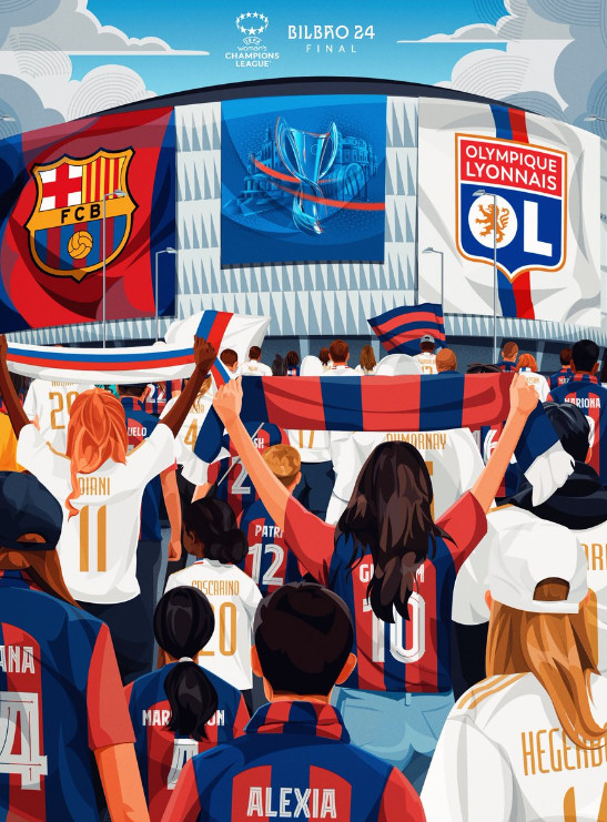 Finale LDC féminine de l’UEFA:  Aujourd'hui, Barça vs OL