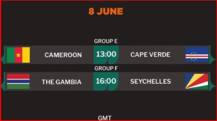 Qualifs. CDM 26. Afrique /  J3 : Résultats (vendredi). Programme (samedi).
