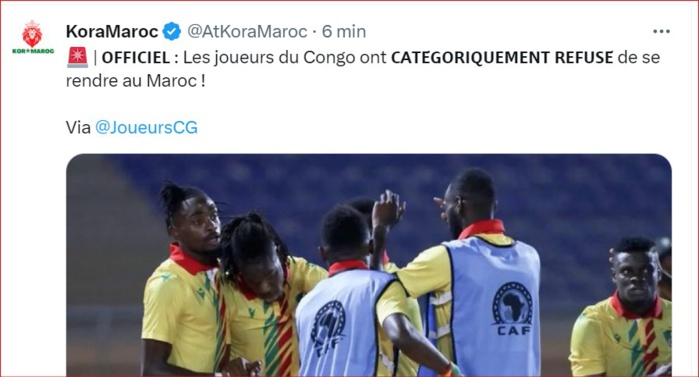 Qualifs. CDM 2026 / Urgent: Possible annulation du match Congo Brazzaville - Maroc de ce mardi !?