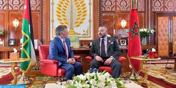 ​SM le Roi félicite les Souverains de Jordanie à l'occasion du 25ème anniversaire d'accession au trône