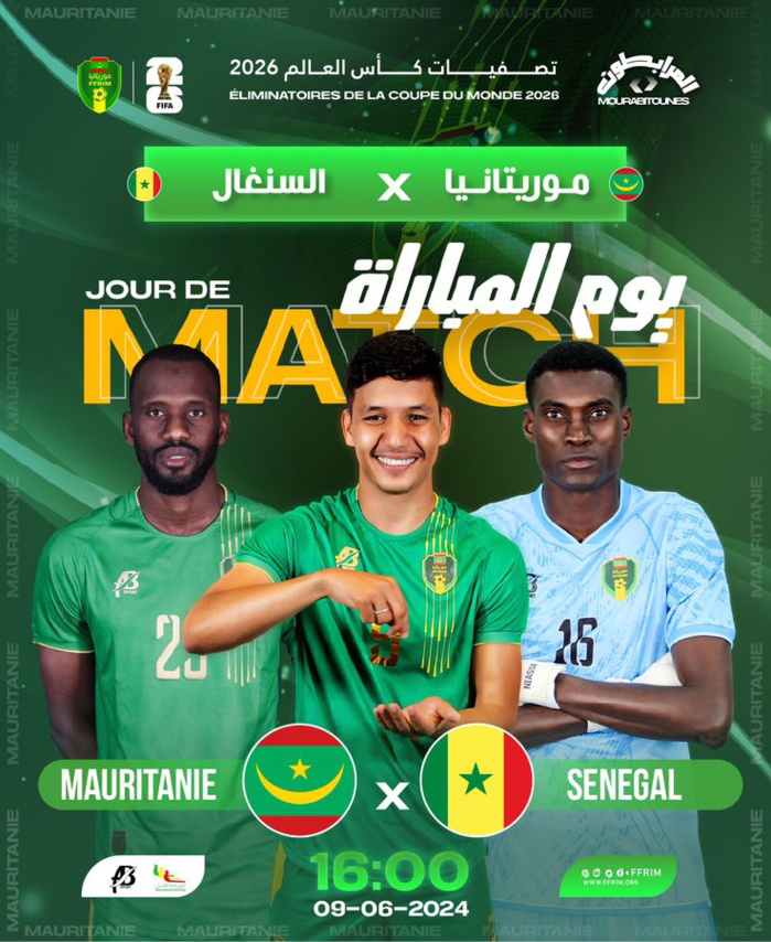 Qualifs. CDM 26. Afrique. J4/ le programme de ce dimanche: Mauritanie-Sénégal en affiche