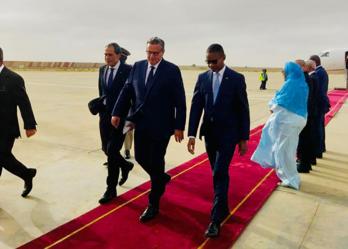 Arrivée de Akhannouch à Nouakchott pour représenter Sa Majesté le Roi à la cérémonie d'investiture du Président mauritanien