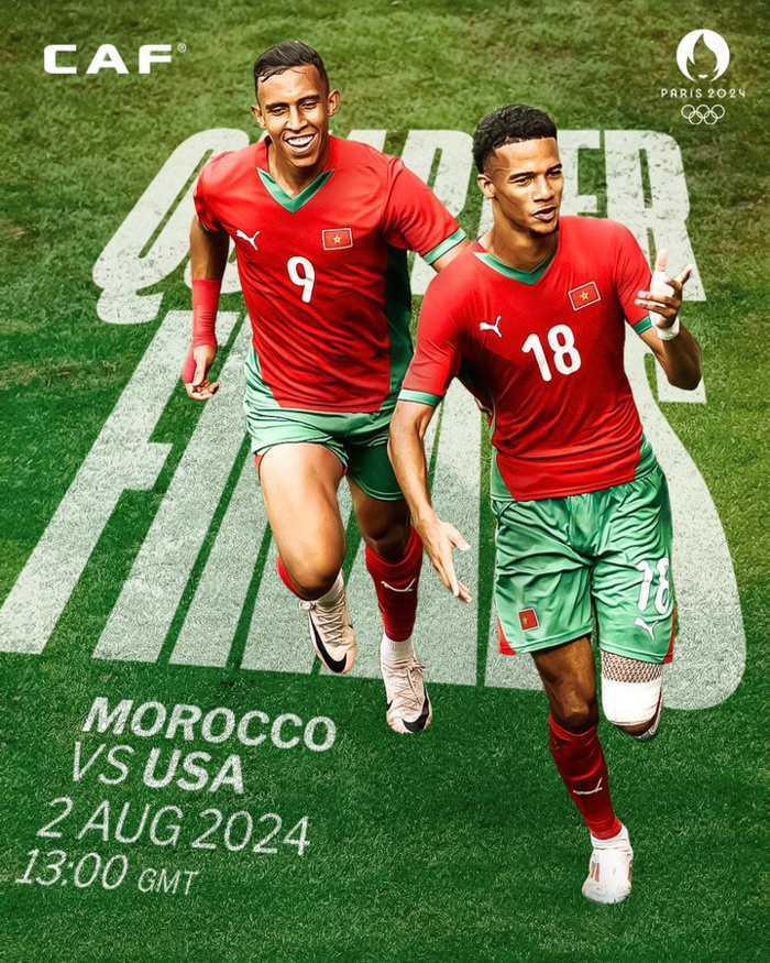 Foot olympique masculin / Le programme d’aujourd’hui:  Maroc-Etats Unis et France-Argentine en affiche