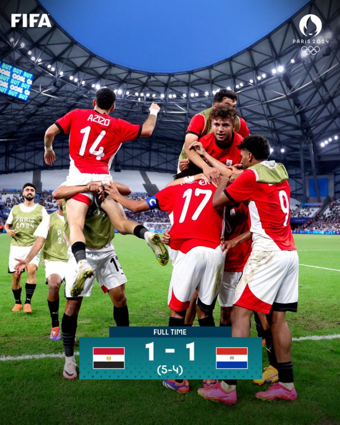 Foot olympique masculin : L’Egypte demi-finaliste