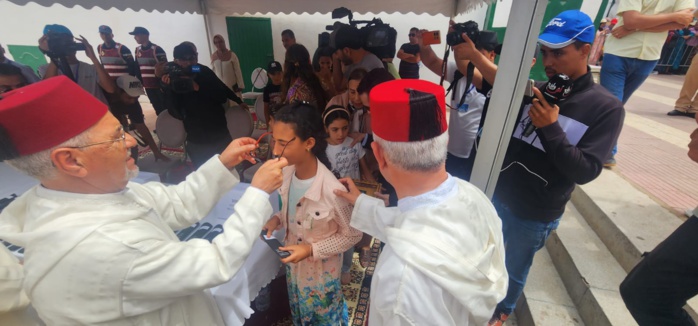 Don Royal aux chorfa amghariyines à l’occasion du moussem de Moulay Abdallah Amghar