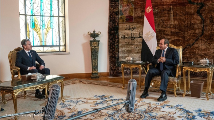 Blinken en Egypte et au Qatar pour pousser à un accord de trêve à Gaza