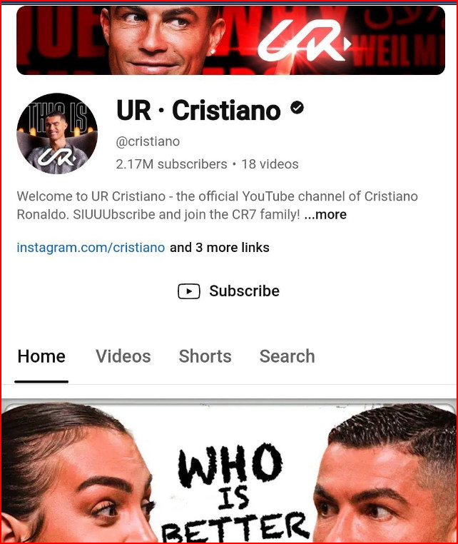 Réseaux sociaux: Ronaldo lance sa chaîne YouTube !