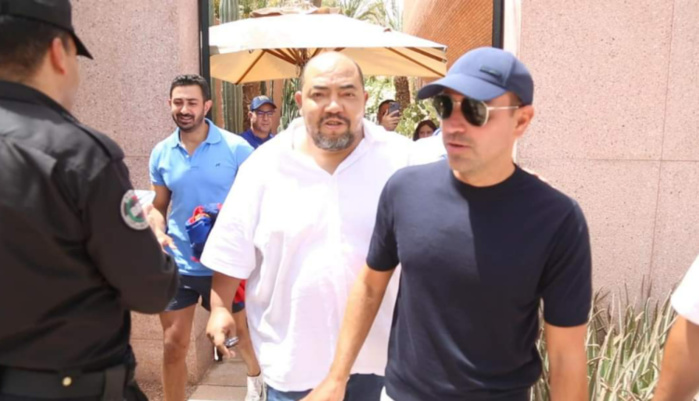 Xavi Hernandez en visite à Marrakech