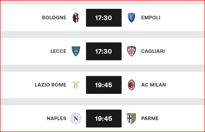 Série A / J3: Lazio- AC Milan, l'affiche de ce samedi