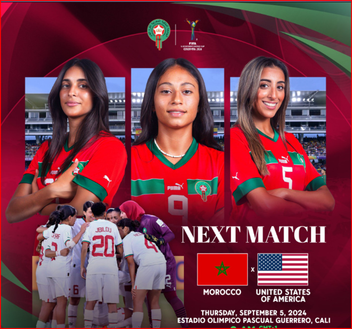 CDM Féminine U20 .J2  / Cette nuit, Maroc- Etats Unis  : Horaire ? Chaîne?