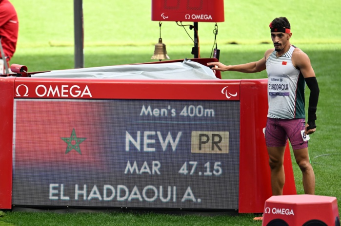 J0 Paris 24/ Epreuve 400m T47: El Haddaoui et Sadni  améliorent successivement le record des JP