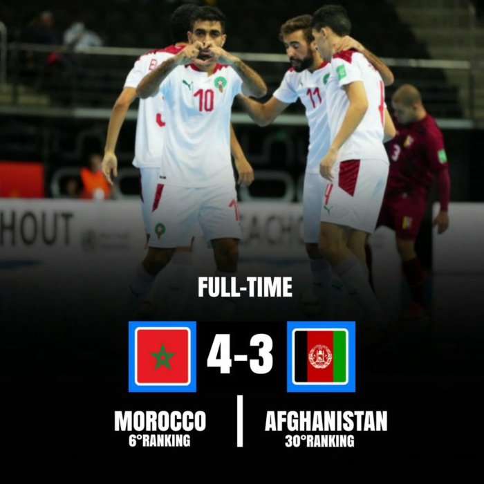 CDM Futsal 24 / Préparation : Le Maroc vainqueur de l’Afghanistan