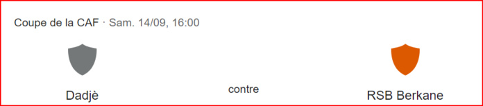 CCAF : Vol spécial de la RSB vers Cotonou