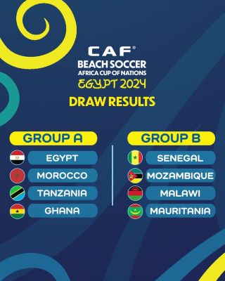 CAN Beach Soccer Egypte 24 : Le Maroc dans le groupe A