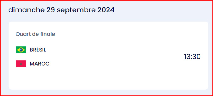 CDM Futsal 24 /Demain Brésil-Maroc  pour une place en demi-finale : Horaire? Chaînes?