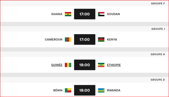 Qualifs. CAN Maroc 25 / Programme de la J3 : Maroc-Centrafrique, le 12/10 à Oujda