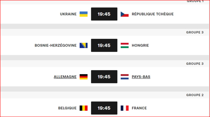 UEFA Ligue des Nations. J4 : Deux belles affiches ce soir