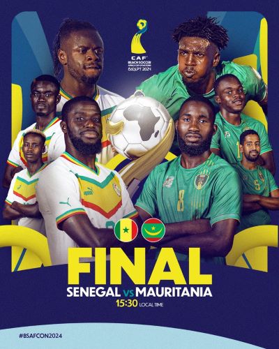 CAN Beach Soccer 24.  Aujourd’hui, Egypte-Maroc pour le classement, Sénégal-Mauritanie pour le titre !