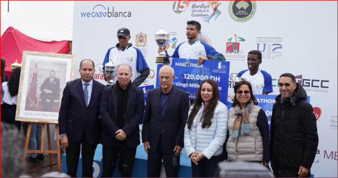 Athlétisme : Le Marocain Hamza Sahli et la Kényane Joan Jepkosgei  vainqueurs de la 15e Édition du Marathon International de Casablanca