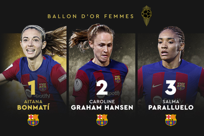  Ballon d’Or  (féminin) : Aitana Bonmati, un doublé de suite !