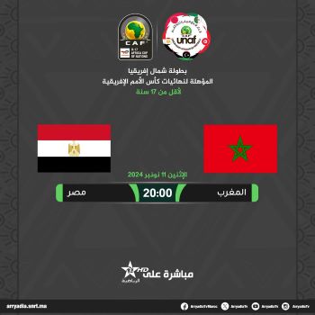 Qualifs . CAN .UNAF U17 / Ce soir, Maroc-Egypte: Horaire? Chaîne?