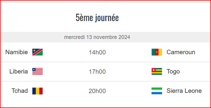 Qualifs. CAN Maroc 25 / J5 : 24 matchs au programme dont Gabon-Maroc 