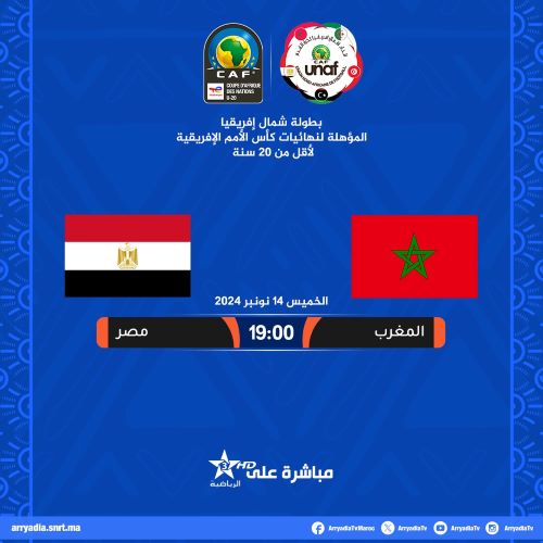 CAF-UNAF U20 / Ce soir, Egypte Maroc : Chaînes ? Horaire ?