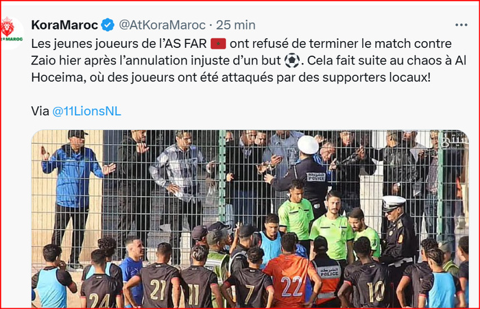 Arbitrage: Un match arrêté à cause d’une décision jugée ‘’ erronée’’ !